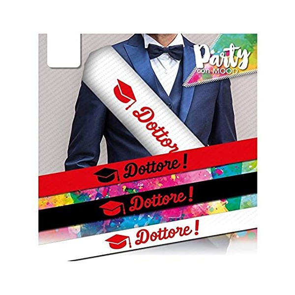 FASCIA IN TESSUTO LAUREA LAUREATO DOTTORE 4394