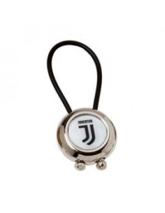 PORTACHIAVI A BOTTONE IN METALLO LOGO UFFICIALE JUVENTUS