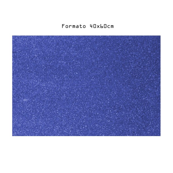 FOGLIO CARTA CREPLA EVA GLITTER 40 X 60 BLU