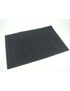 FOGLIO CARTA GOMMA CREPLA EVA GLITTER 40 X 60 NERO