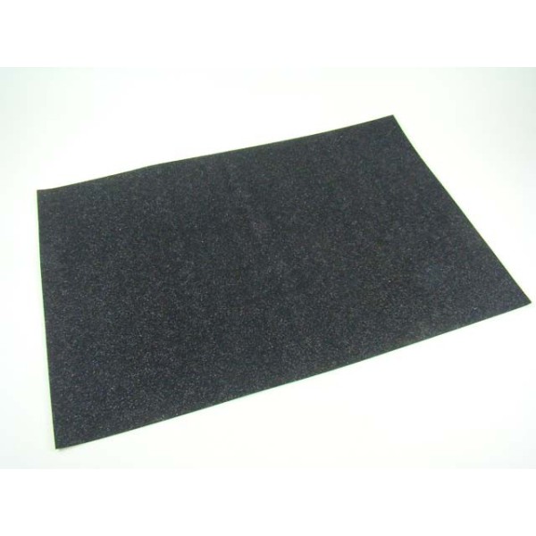 FOGLIO CARTA GOMMA CREPLA EVA GLITTER 40 X 60 NERO