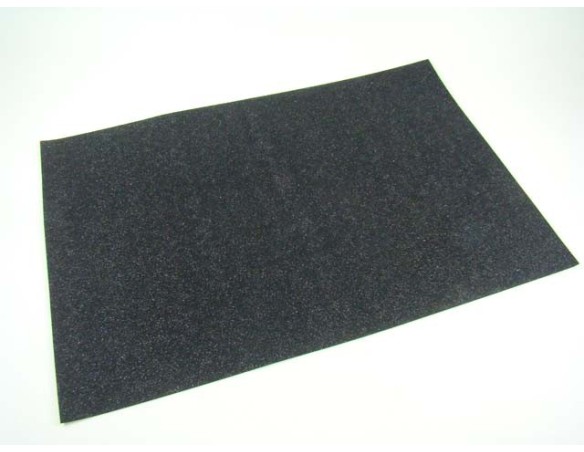 FOGLIO CARTA GOMMA CREPLA EVA GLITTER 40 X 60 NERO