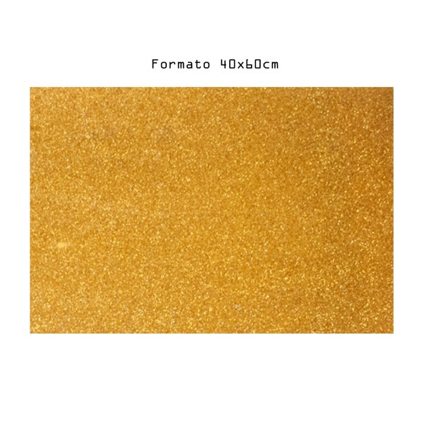 FOGLIO CARTA CREPLA EVA GLITTER 40 X 60 ORO