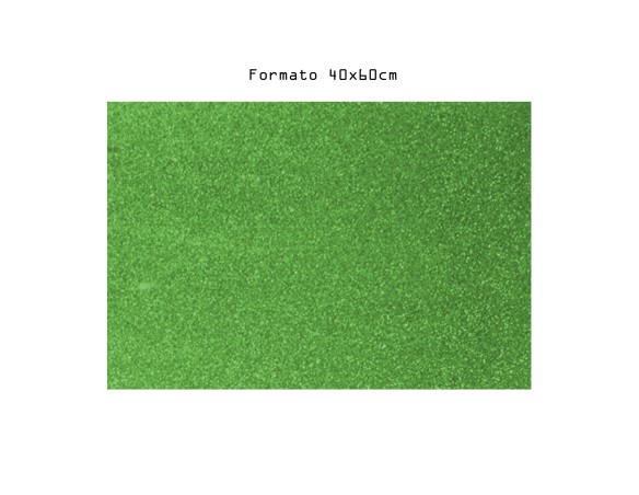 FOGLIO CARTA CREPLA EVA GLITTER 40 X 60 VERDE