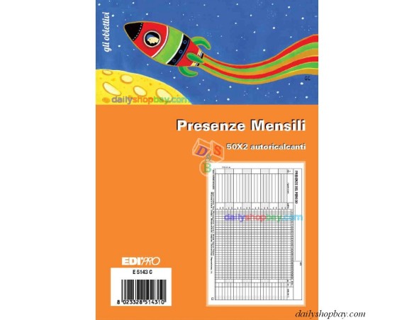 PRESENZE MENSILI 50 X 2 E 5143 C