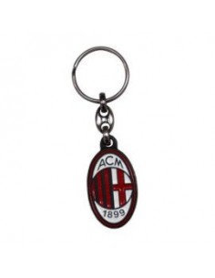 PORTACHIAVI IN METALLO SMALTATO LOGO UFFICIALE MILAN