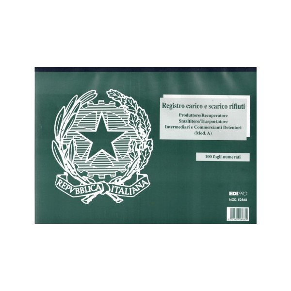 EDIPRO - E2868 - Blocco Registro carico/scarico...