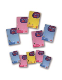 RICAMBI RINFORZATI 1 RIGO ROSA CELESTE GIALLO 90GR