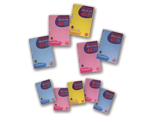 RICAMBI RINFORZATI 1 RIGO ROSA CELESTE GIALLO 90GR