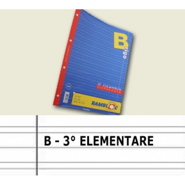 RICAMBI RINFORZATI RIGO B RIGO TERZA ELEMENTARE...