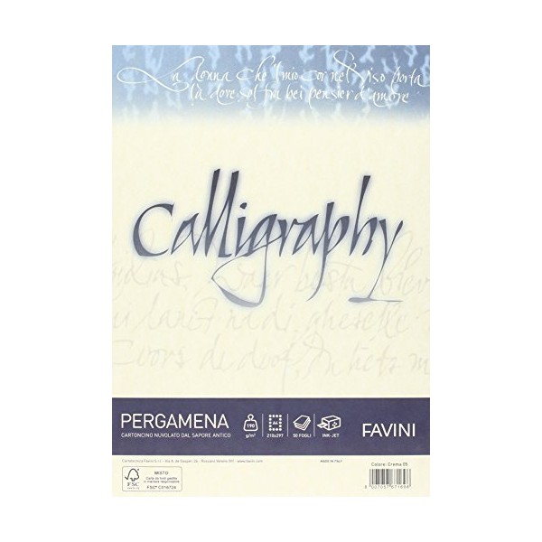 RISMA PERGAMENA Carta A4 Calligraphy Favini -...