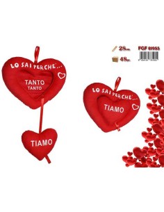 PELUCHE CUORE 28 CM ( IDEALE PER SAN VALENTINO )