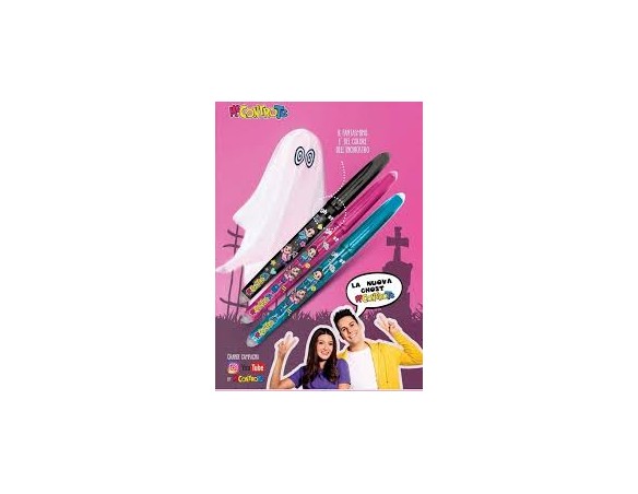 PENNA GHOST LIMITED EDITION ME CONTRO TE SCATTO CANCELLABILE INCHIOSTRO GHOST BLU