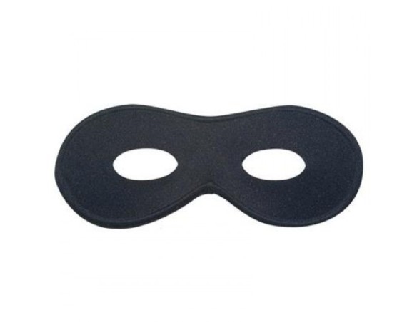 MASCHERA FARFALLE PLASTIFICATE NERA
