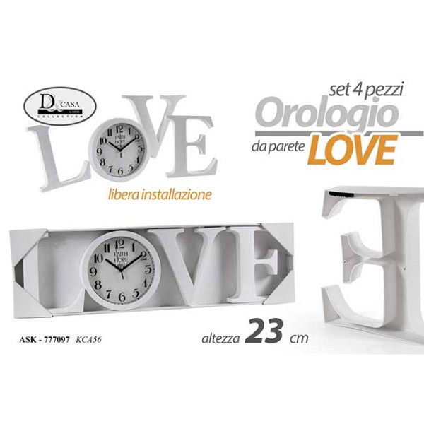 OROLOGIO LOVE 22,5 CM 777097