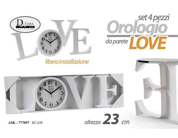 OROLOGIO LOVE 22,5 CM 777097