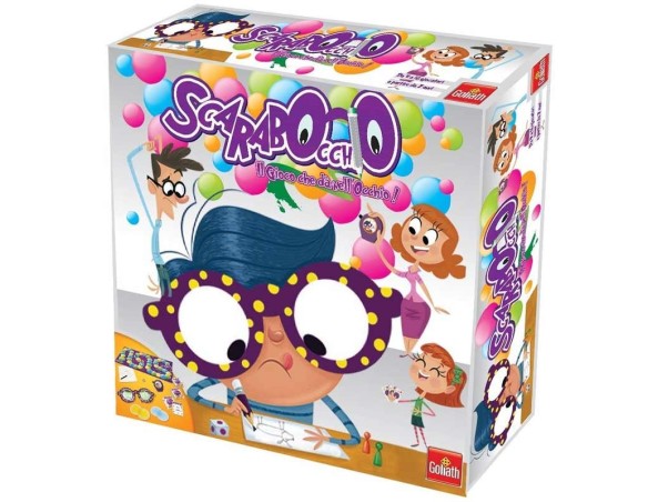Goliath - SCARABOCCHIO - Giochi da Tavolo Bambini e Bambine dai 7 Anni - Gioco da Tavolo per Disegnare con Occhiali Deformanti 