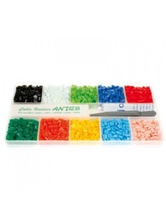 TESSERE MOSAICO ASTUCCIO CON 10 COLORI + Pinzetta + Colla...
