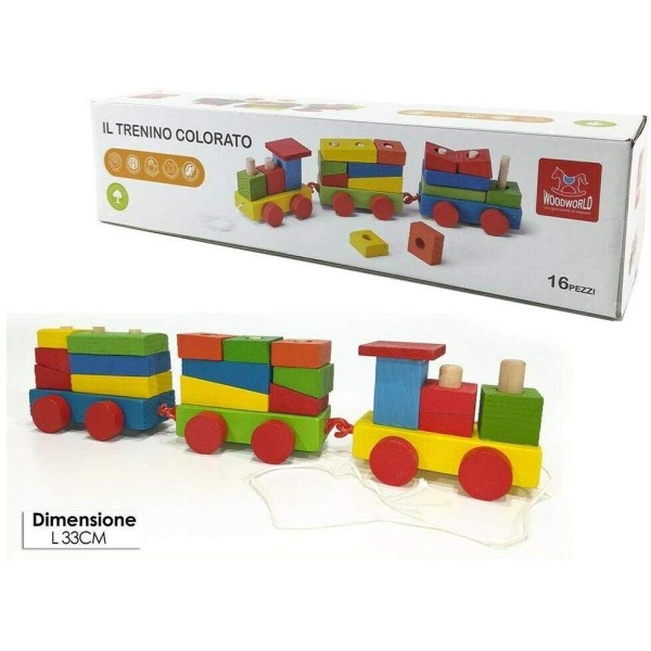 TRENINO COLORATO IN LEGNO 100205