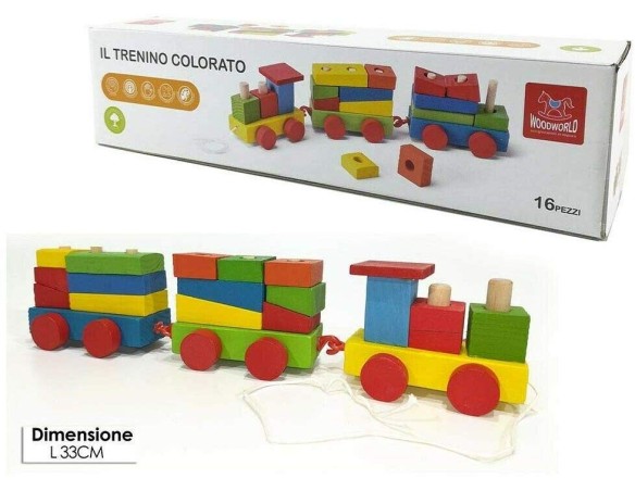 TRENINO COLORATO IN LEGNO 100205