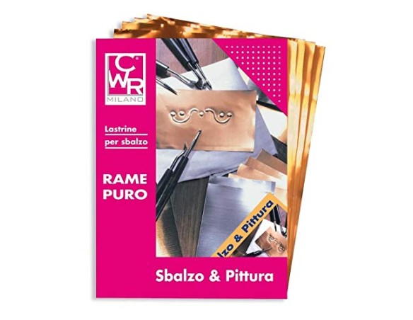 FOGLIO SBALZO RAME ALLUMINIO ANODIZZATO RAME CWR 20X30 113/5