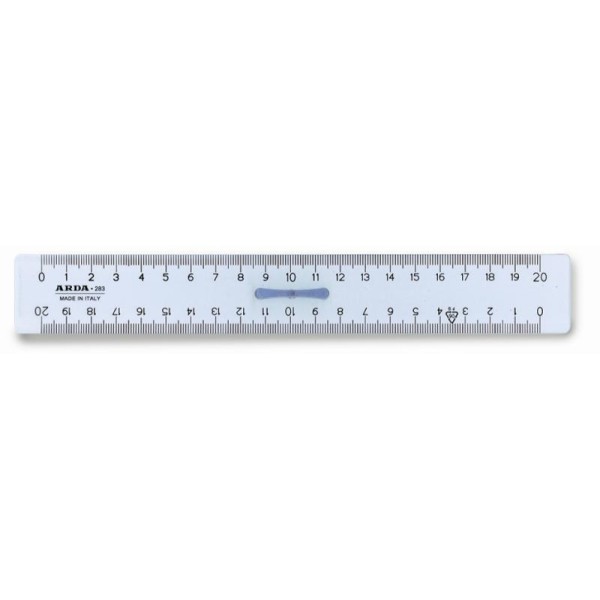 RIGHELLO DOPPIO DECIMETRO 20 CM