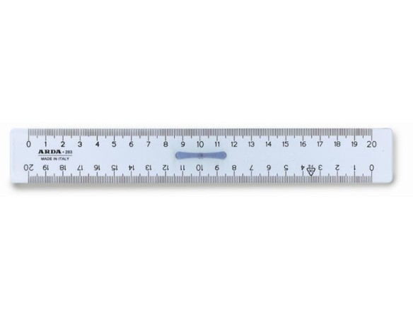 RIGHELLO DOPPIO DECIMETRO 20 CM