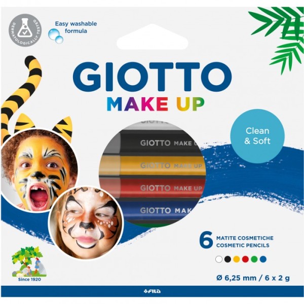 SET 6 MATITE GIOTTO MAKE UP COLORI CLASSICI FILA