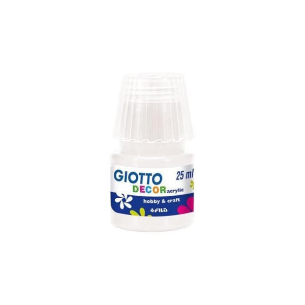 Tempera acrilica 25 ml bianco fila decor