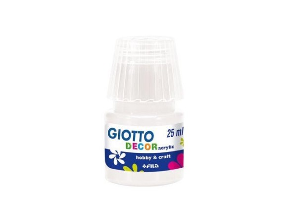 Tempera acrilica 25 ml bianco fila decor