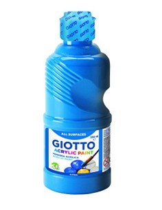 TEMPERA ACRILICA CIANO CELESTE BLU 250 ml