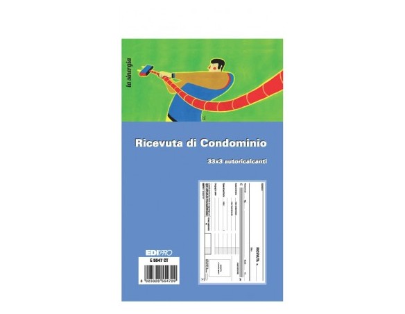 RICEVUTA CONDOMINIO TRIPLICE COPIA E 5547