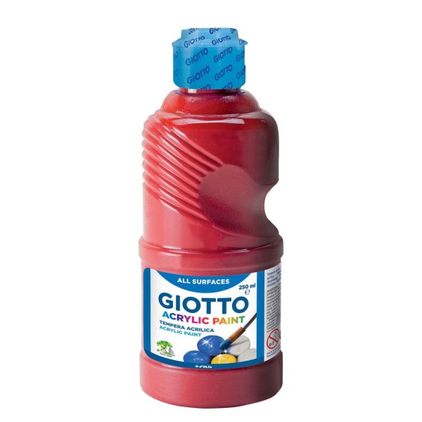 TEMPERA ACRILICA ROSSA 250 ml