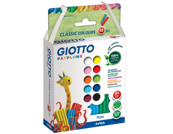PASTA DA MODELLARE GIOTTO PATPLUME 10X20 gr. COLORI CLASSICI FILA