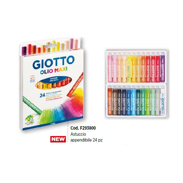 PASTELLI COLORI OLIO GIOTTO 24 PEZZI