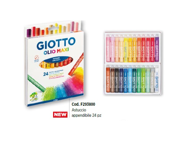 PASTELLI COLORI OLIO GIOTTO 24 PEZZI