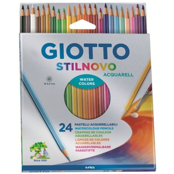 PASTELLO GIOTTO ACQUERELLABILI STILNOVO 24 PZ