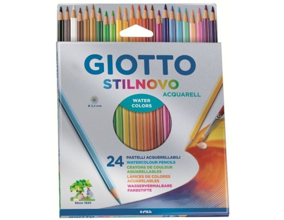 PASTELLO GIOTTO ACQUERELLABILI STILNOVO 24 PZ