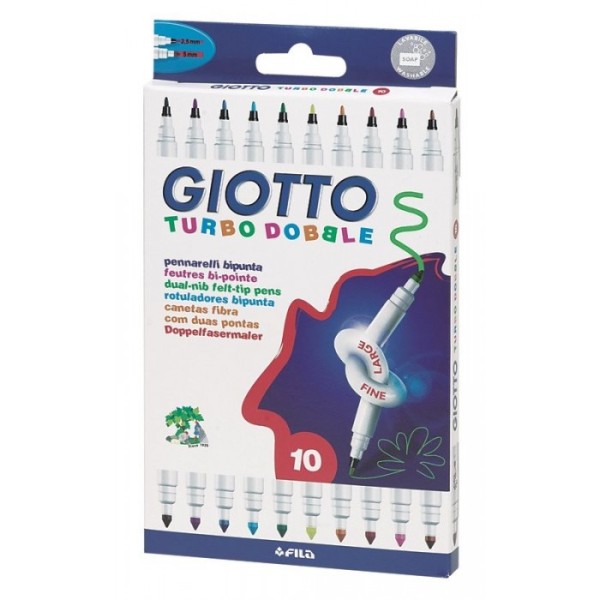 PENNARELLI BIPUNTA GIOTTO TURBO DOBBLE FILA
