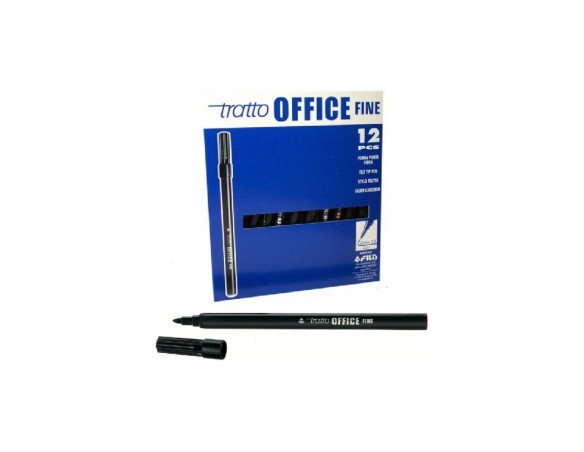 PENNARELLO TRATTO OFFICE NERO X 12