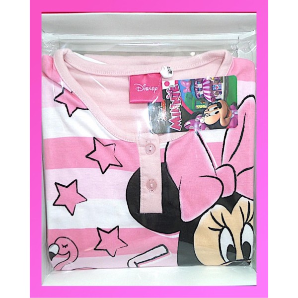 Pigiama Minnie Disney Corto In Cotone 0006a