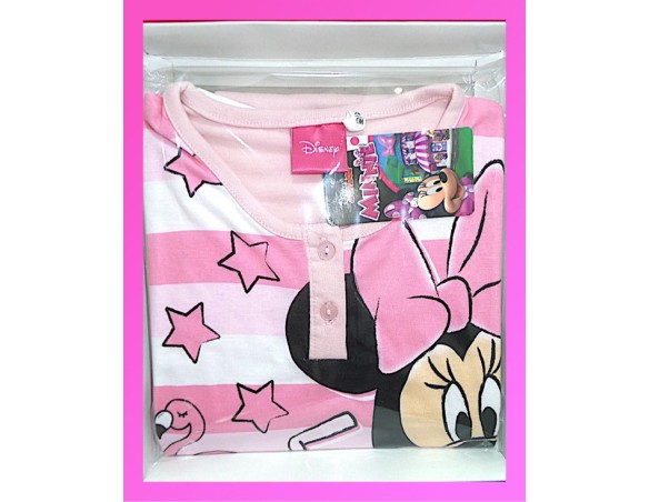 Pigiama Minnie Disney Corto In Cotone 0006a