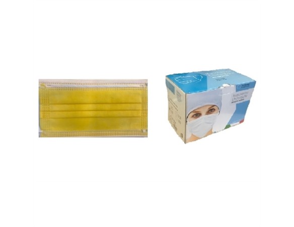 10 pezzi MASCHERINA gialle adulto - MADE IN ITALY