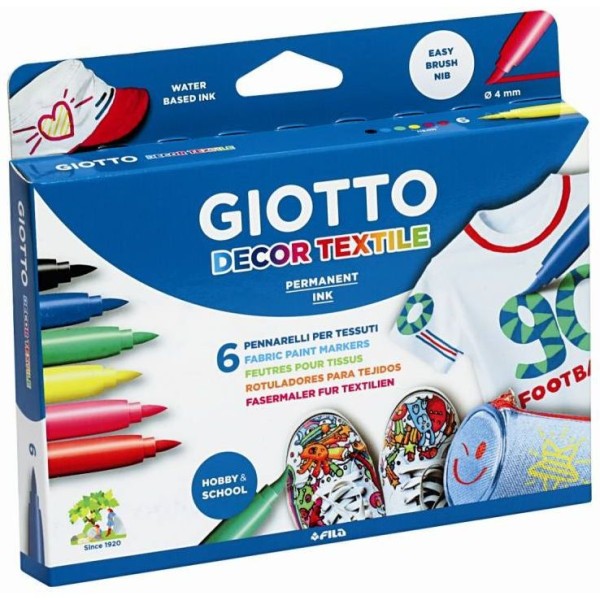 Pennarelli per tessuti Giotto Decor Textile -...