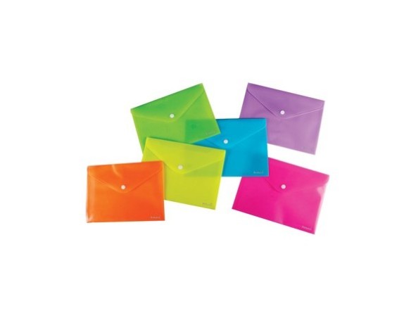 BUSTA CON BOTTONE FLUO A7