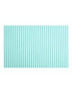 CARTONCINO ONDULATO CANNETE' CM. 50 X 70 COLORE AZZURRO...