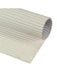 CARTONCINO ONDULATO CANNETE' CM. 50 X 70 COLORE BIANCO...