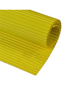 CARTONCINO ONDULATO CANNETE' CM. 50 X 70 COLORE GIALLO...