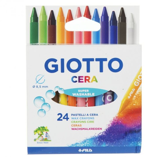 PASTELLI A CERA GIOTTO 24 COLORI