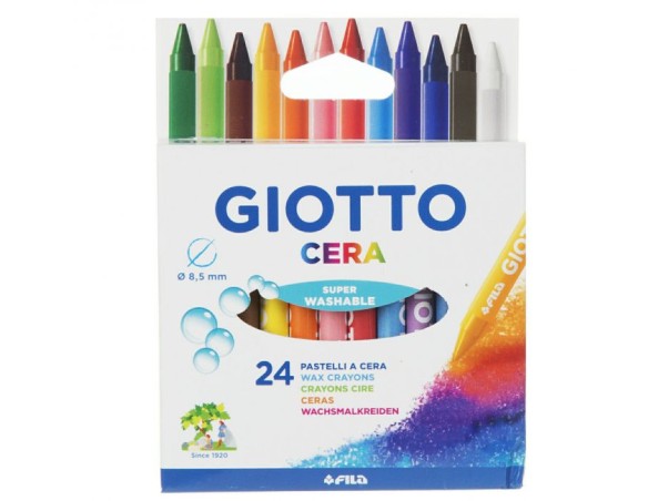 PASTELLI A CERA GIOTTO 24 COLORI